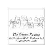 Kerstcadeaus retournering rubberstempel (Afrduk)