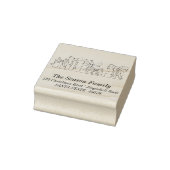 Kerstcadeaus retournering rubberstempel (Stempel)