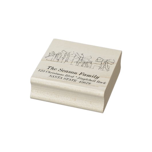 Kerstcadeaus retournering rubberstempel (Stempel)