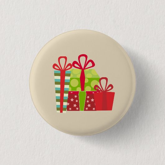 Kerstcadeaus Ronde Button 3,2 Cm (Voorkant)