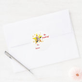 kerstcadeaus ronde sticker (Envelop)