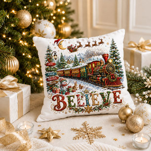 Kerstcadeaus Rood Groen Quote Accent Kussen