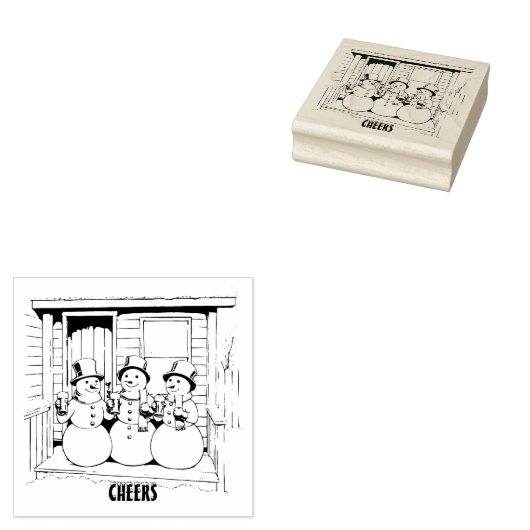 kerstcadeaus rubberstempel (Gestempeld)