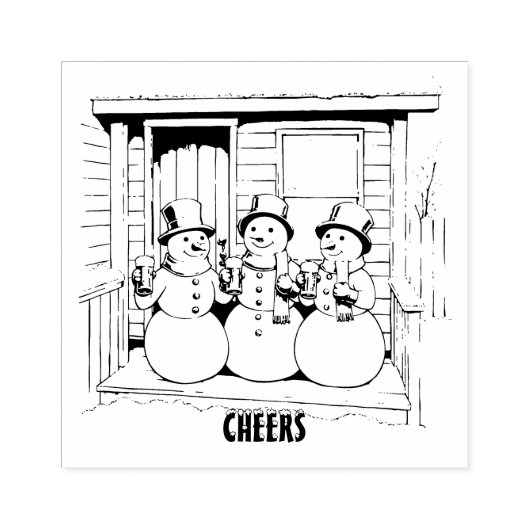 kerstcadeaus rubberstempel (Afrduk)