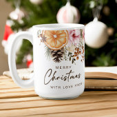 Kerstcadeaus rustieke winter citrus botanisch koffiemok