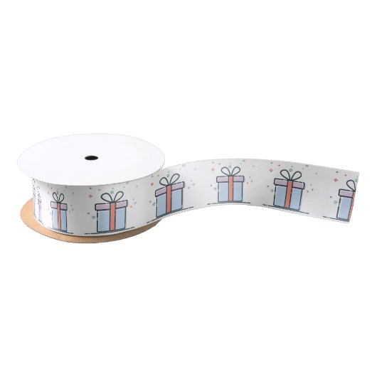 kerstcadeaus satijnen lint (Spoel)