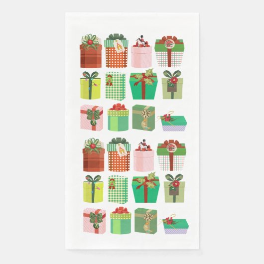 kerstcadeaus servet (Voorkant)