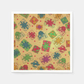 kerstcadeaus servetten (Voorkant)