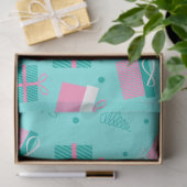 Kerstcadeaus Sneeuwvlokken Blauwe Kerst Tissuepapier (Geschenk)