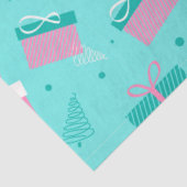 Kerstcadeaus Sneeuwvlokken Blauwe Kerst Tissuepapier (Detail)