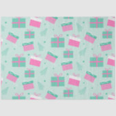 Kerstcadeaus Sneeuwvlokken Groene Kerst Tissuepapier (Voorkant)