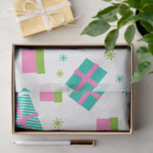 Kerstcadeaus Sneeuwvlokken Roze Kerst Tissuepapier (Geschenk)