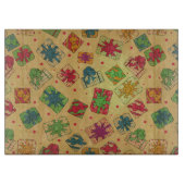 kerstcadeaus snijplank (Voorkant)