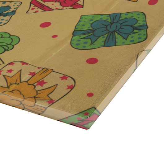 kerstcadeaus snijplank (Hoek)