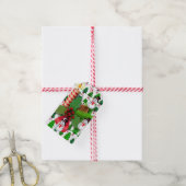 kerstcadeaus Snowman Cadeaulabel (Met Touw)