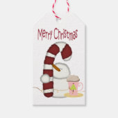 kerstcadeaus Snowman Candy Coffee Cadeaulabel (Voorkant)