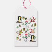 kerstcadeaus Snowman Penguin Cadeaulabel (Voorkant)