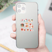 kerstcadeaus sticker (Telefoon)