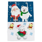 kerstcadeaus Teddy Bear Medium Cadeauzakje (Achterkant)