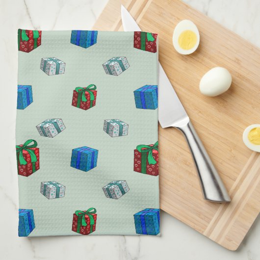 Kerstcadeaus Theedoek (Quarter Fold)