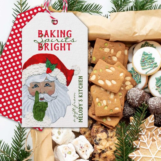 Kerstcadeaus uit de keuken Gepersonaliseerd Cadeaulabel