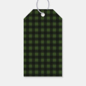 Kerstcadeaus uit de keuken Groen geruit Cadeaulabel (Achterkant)