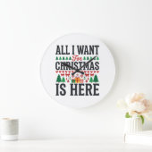 Kerstcadeaus Vakantie Typografie Ontwerp Grote Klok (Huis)