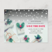 kerstcadeaus | Vakantiepartij Opslaan datum Uitnodiging Briefkaart (Voorkant)