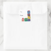 Kerstcadeaus van en naar Stickers van het cadeaula (Tas)