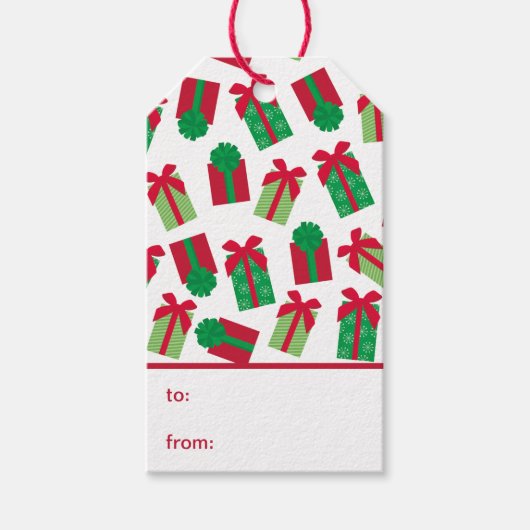 Kerstcadeaus van en voor cadeaulabel (Voorkant)
