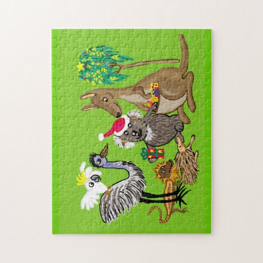 Kerstcadeaus van Santa Koala Legpuzzel (Verticaal)