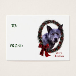 Kerstcadeaus voor Australische veehond Visitekaartje