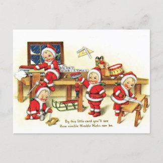 Kerstcadeaus voor brave jongens briefkaart