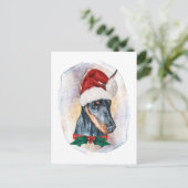 Kerstcadeaus voor Dobermann-hondenliefhebbers Feestdagenkaart (Staand voorkant)