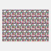 kerstcadeaus voor feestdagen inpakpapier vel (Voorkant 3)