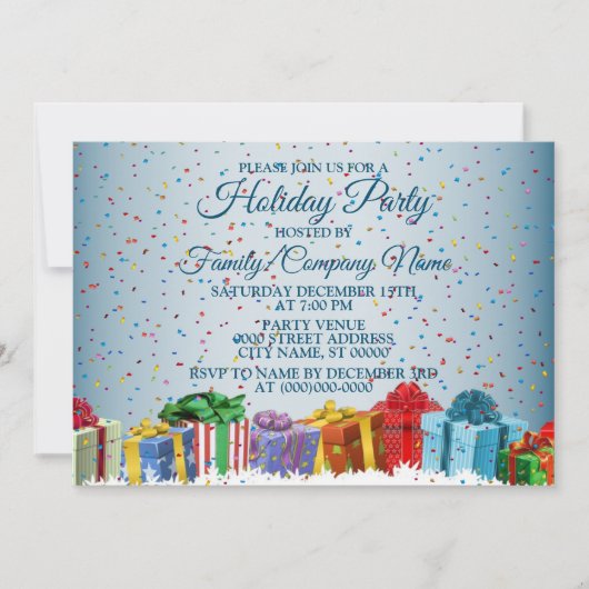 kerstcadeaus voor Feestdagen Kaart (Voorkant)