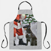Kerstcadeaus voor Flat-Coated Retriever Schort (Voorkant)