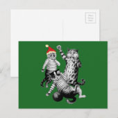 kerstcadeaus voor Football Feestdagenkaart (Voorkant / Achterkant)