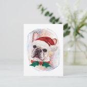 Kerstcadeaus voor Franse Bulldog-liefhebbers Feestdagenkaart (Staand voorkant)