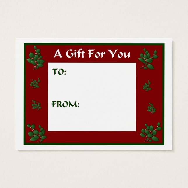 Kerstcadeaus voor Franse Bulldog Visitekaartjes (Achterkant)