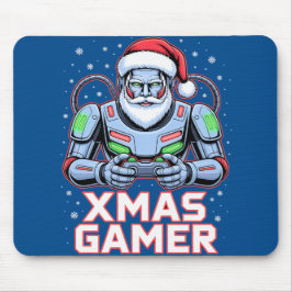 Kerstcadeaus voor gamers Cyber Santa Robot Kerstmi Muismat