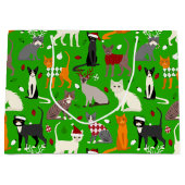 kerstcadeaus voor grote cadeaus groot cadeauzakje (Voorkant)