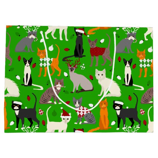 kerstcadeaus voor grote cadeaus groot cadeauzakje (Achterkant)