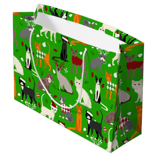 kerstcadeaus voor grote cadeaus groot cadeauzakje (Achterkant Gekanteld)