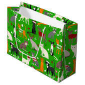 kerstcadeaus voor grote cadeaus groot cadeauzakje (Voorkant Gekanteld)