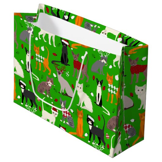 kerstcadeaus voor grote cadeaus groot cadeauzakje (Voorkant Gekanteld)