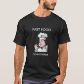Kerstcadeaus voor hem FAST FOOD CONNOISSEUR Fun T-shirt (Voorkant)