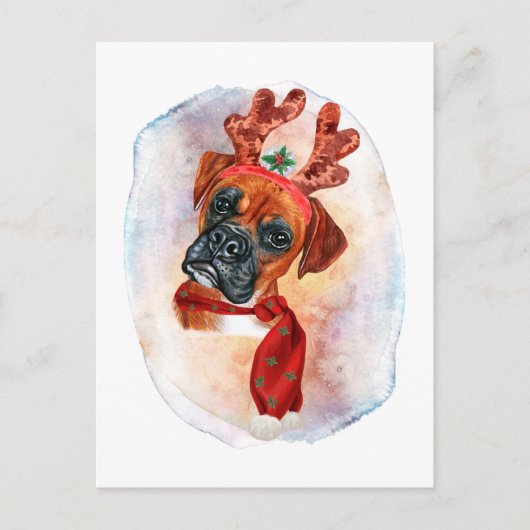 kerstcadeaus voor honden feestdagenkaart (Voorkant)