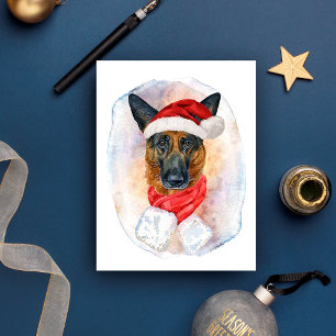 Kerstcadeaus voor hondenliefhebbers van Duitse her Feestdagenkaart