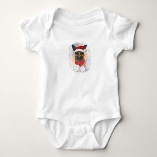 Kerstcadeaus voor hondenliefhebbers van Duitse her Romper (Voorkant)